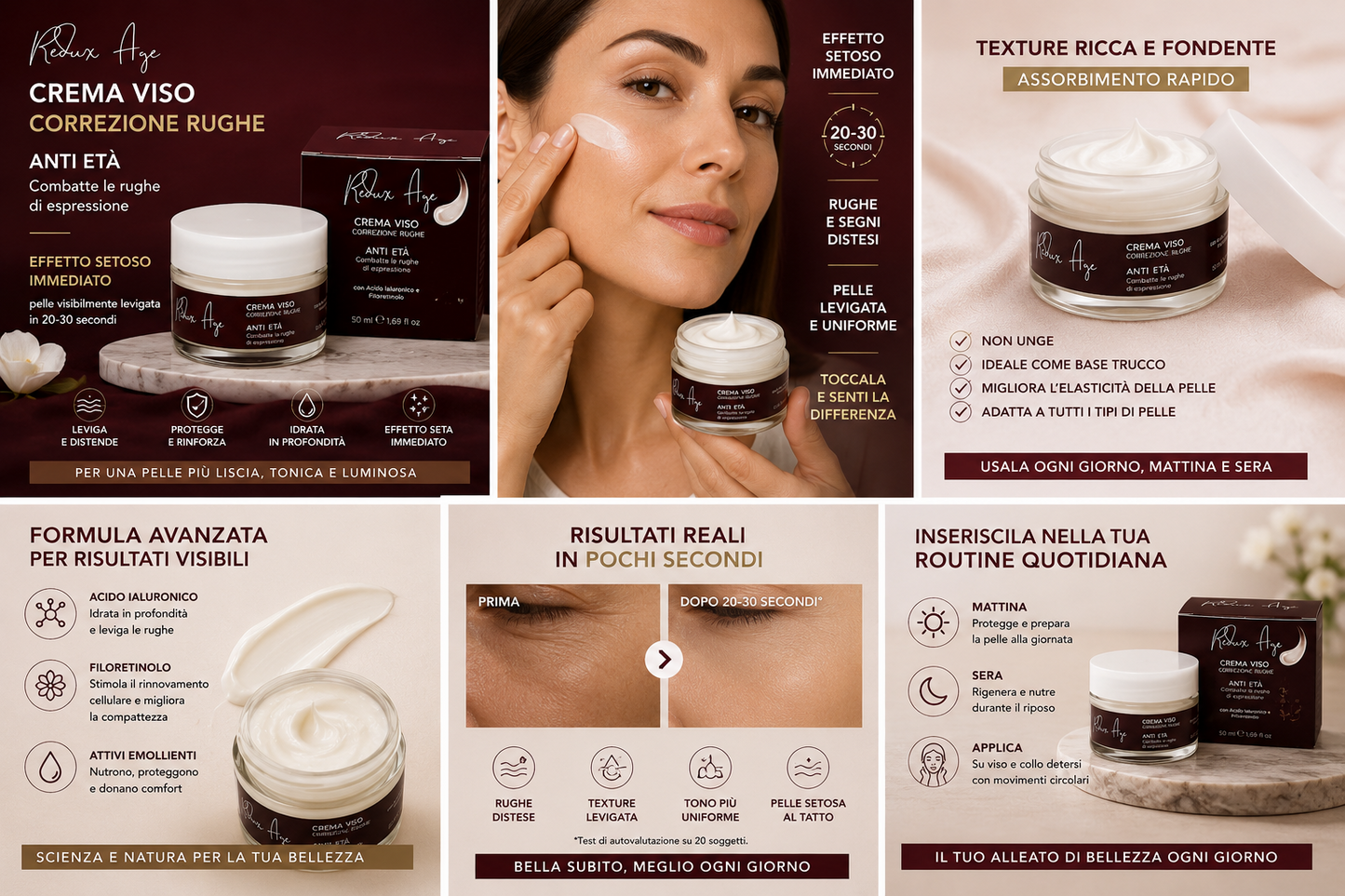 Redux Age Red - Crema Viso Correzione Rughe