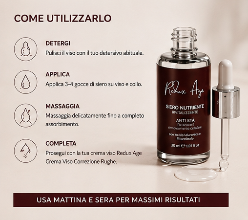 Redux Age Red - Siero Viso Nutriente Rivitalizzante